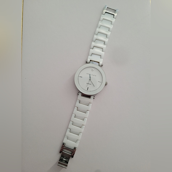 Anne Klein Accessories - Anne Klein White Diamond Stainless Steeel Watch